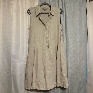 FLAX brand sleeveless dress - S - 100% Linen